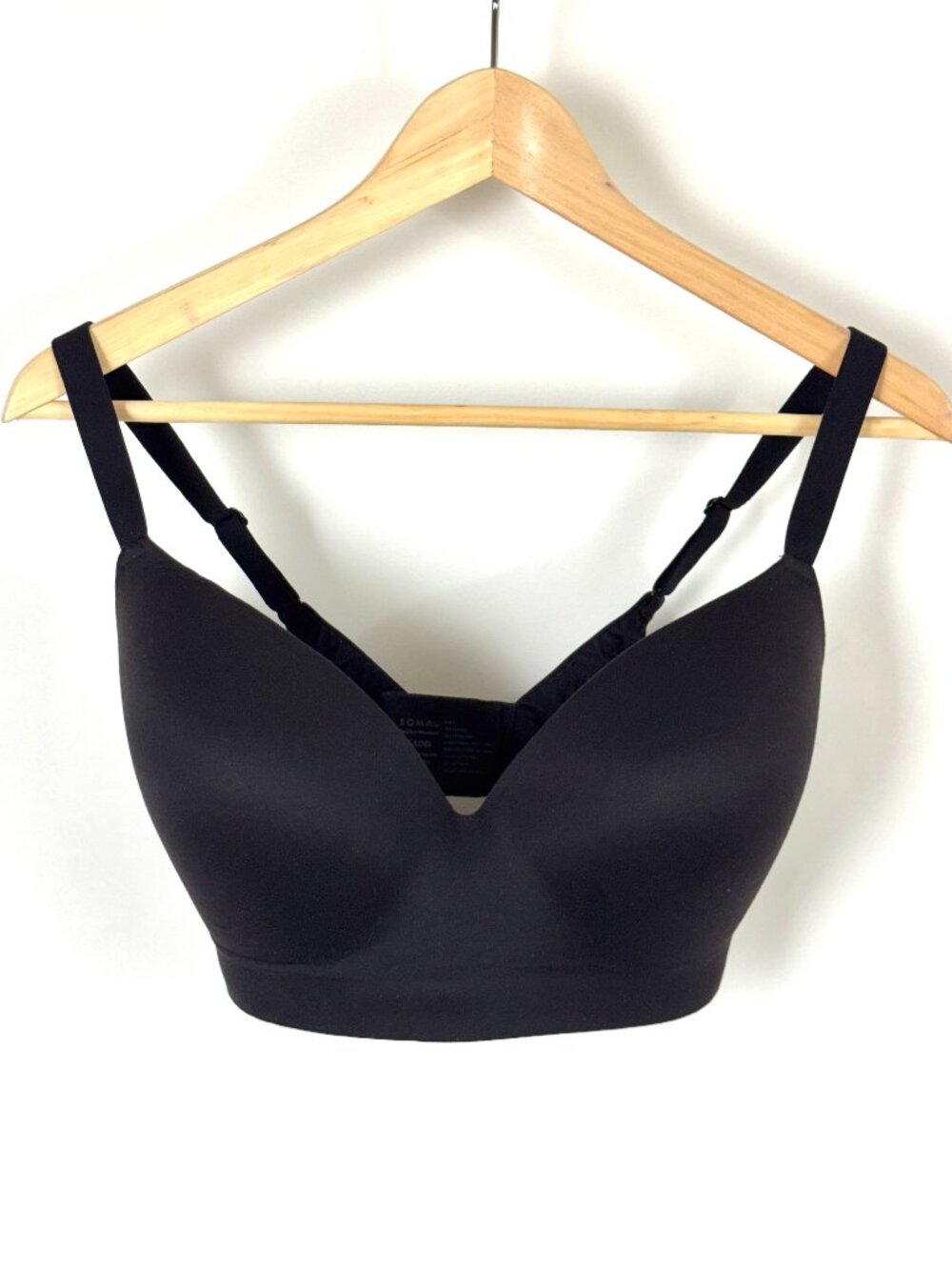 Soma Enbliss Wireless Bra 38DD Black Padded Support Soft Comfort No Wire